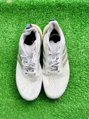 Adidas Response Foam Triple White Grey Striped Performance Runners US Men's 11